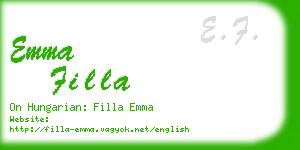 emma filla business card